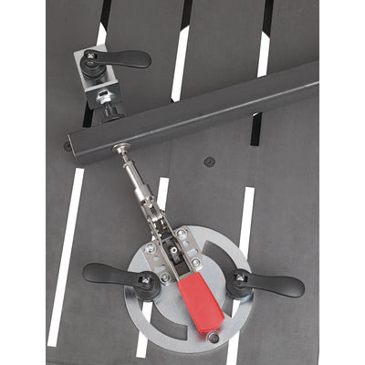 Adapter plate round With tensioner horizontally length 250mm - 0