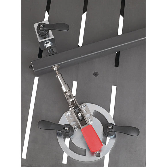 Adapter plate round With tensioner horizontally length 250mm