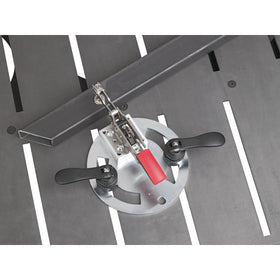 Adapter plate round With tensioner vertical length 180mm - 0