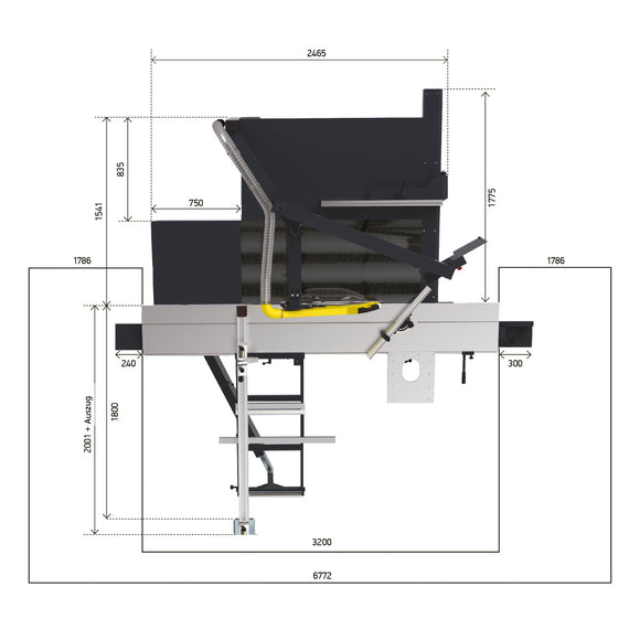 Sliding table saw FKS 550-3200 M A 3 UP TOP