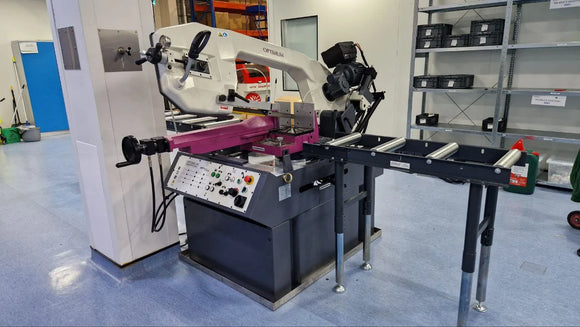 The OPTIsaw SD 500AV double mitre metal band saw handles even titanium cutting with ease.