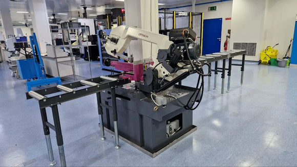 The OPTIsaw SD 500AV double mitre metal band saw has been newly installed at a manufacturing facility in Athlone.