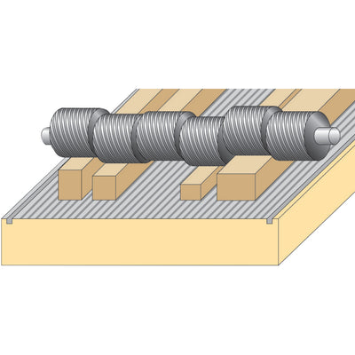 Steel links feed roller at 1st position