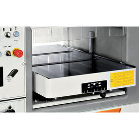 Two rollers in the thicknessing table without drive