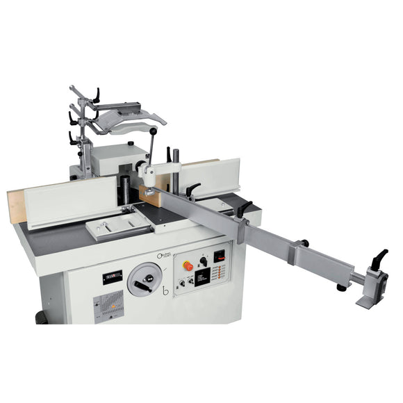Sliding table slide for small trimming operations