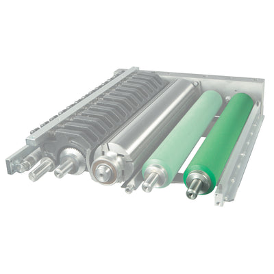 Third upper feed roller powered