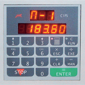 Electronic thickness table positioning