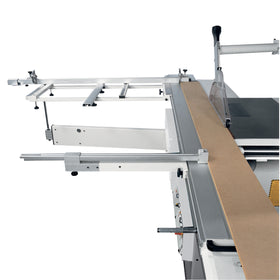 Additional rip fence on the trolley