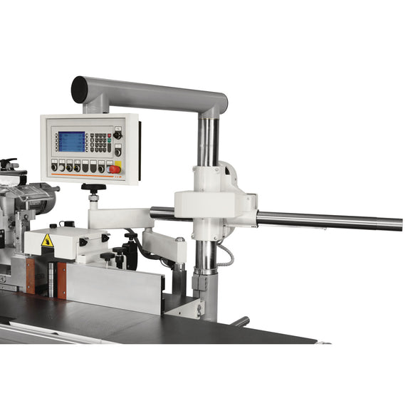 Support for feed unit with vertical and horizontal drive