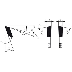 Cut-to-size alternating teeth circular saw blade Ø 550 mm - 0