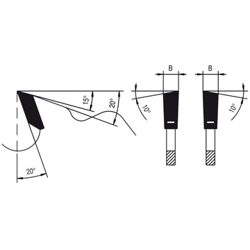 Cut-to-size alternating teeth circular saw blade Ø 550 mm - 0