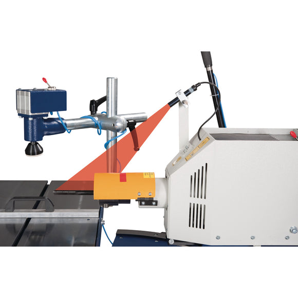 Laser device for drilling line marking