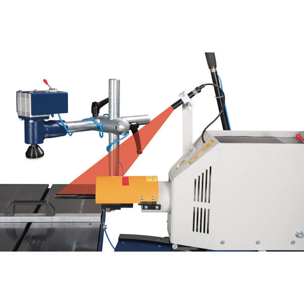 Laser device for drilling line marking
