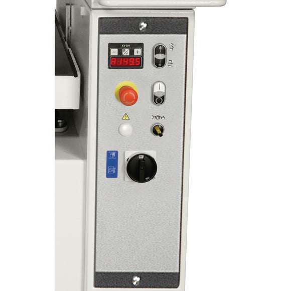 Motorized thickness table height adjustment