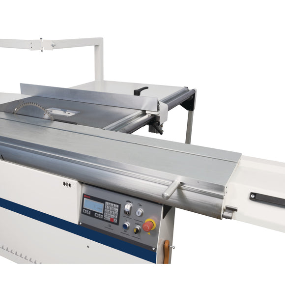 Motorized rip fence with electronic positioning (1 axis)