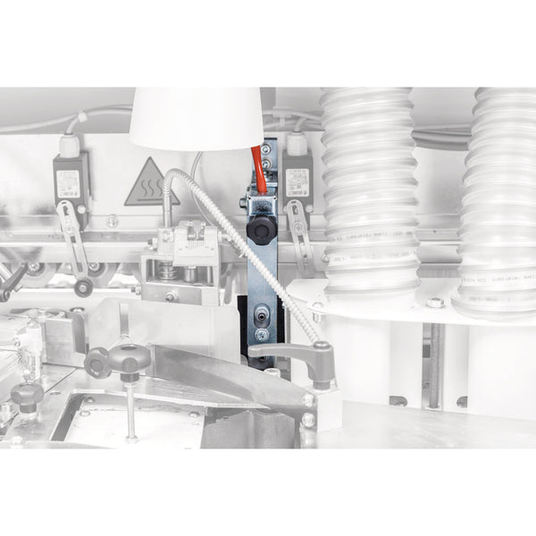 Device for heating the plate edge
