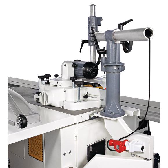 Swivel arm for feed unit