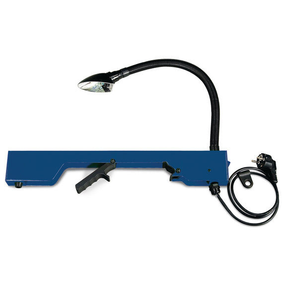 Work light on clamping rail