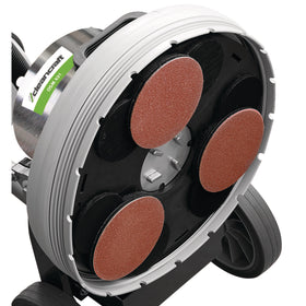 Sanding sheet for wood, universal metal, stainless steel Ø 150 K60, adhesive bonded - 0