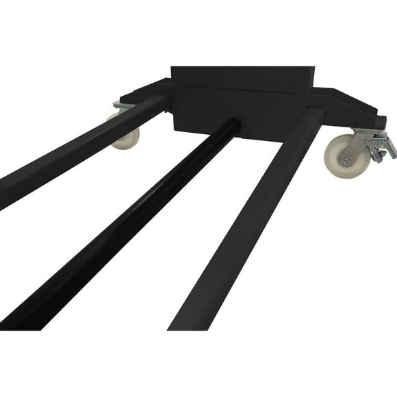 Work and assembly table with beech multiplex perforated grid plate AMT 500 BL