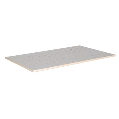 Table top 120x80 cm, HPL perforated grid plate Ø20 mm