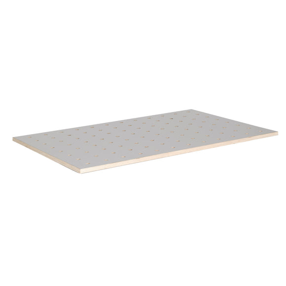 Table top 120x80 cm, HPL perforated grid plate Ø20 mm