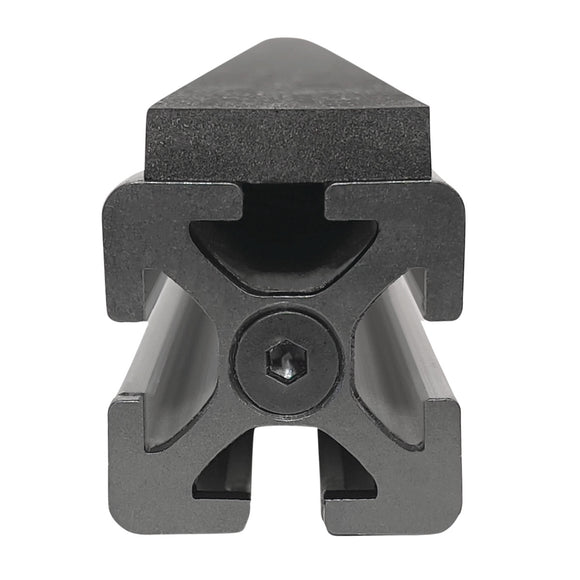 Support rail with anti-slip coating with 2 clamping bolts Ø 20 mm