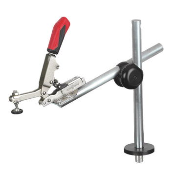 Vertical clamp on tripod with clamping bolt for breadboard Ø 20 mm