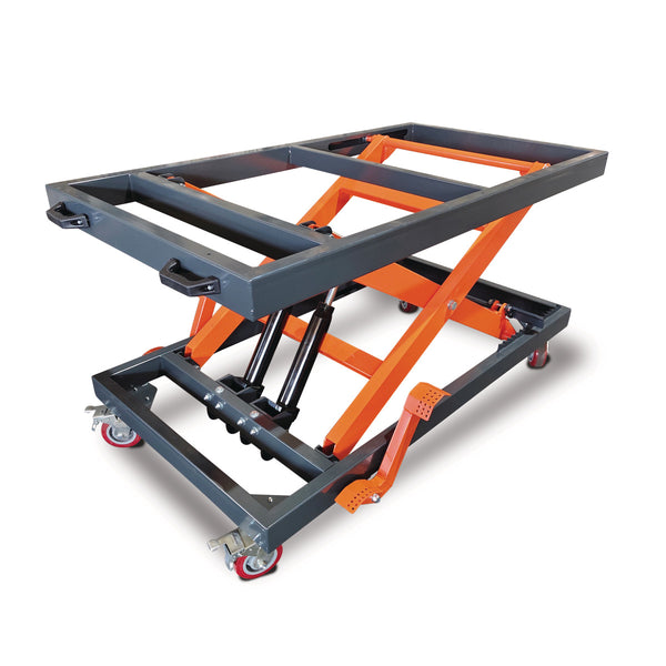 Height-adjustable work tables
