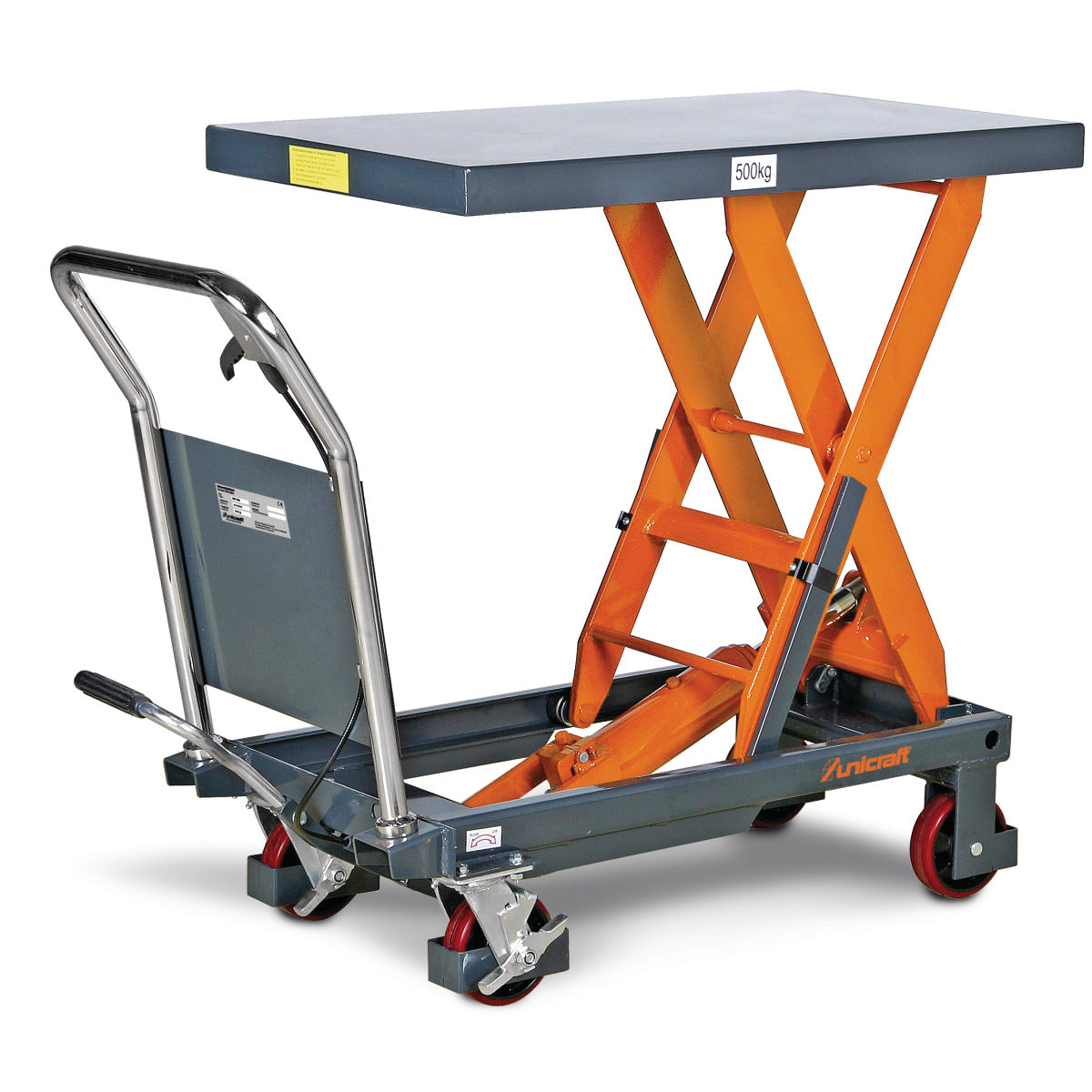 Unicraft Scissor Lift FHT 500 - 900 mm Max Height | Millennium Machinery