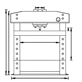 Hydraulic workshop press WPP 50 E - 0