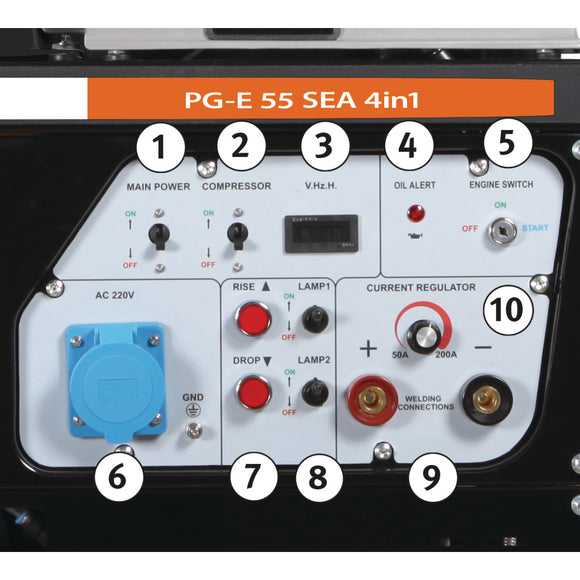 Synchronous power generator PG-E 55 SEA 4 in 1