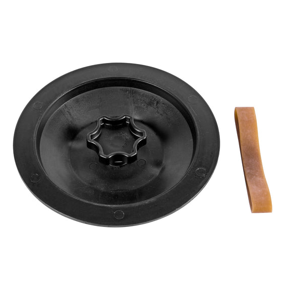 Fastening cover for cartridge filter and seal