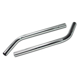 Suction tube, antistatic Ø 34 mm / 2 x 0.58 m, chrome-plated