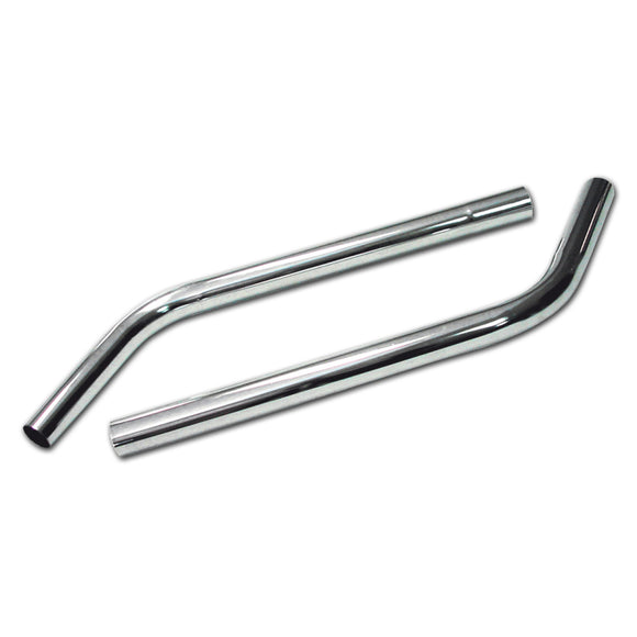 Suction tube, antistatic Ø 34 mm / 2 x 0.58 m, chrome-plated