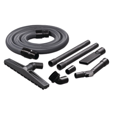 Hose and nozzle set for dry vacuuming