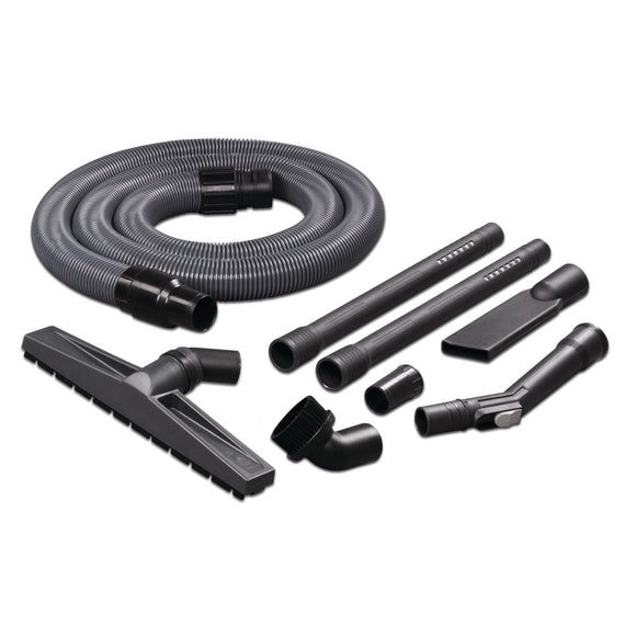 Hose and nozzle set for dry vacuuming