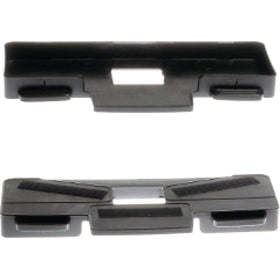 Pad holder for floor nozzle with folding brush