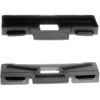 Pad holder for floor nozzle with folding brush