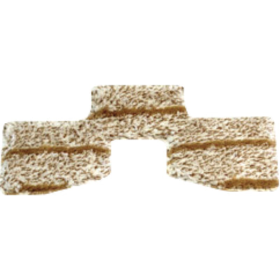 Parquet pad for floor nozzle with folding brush