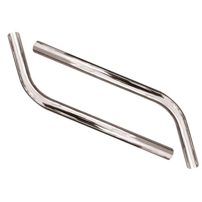 Suction pipe Ø 38 mm / 2 x 0.57 m, chromed