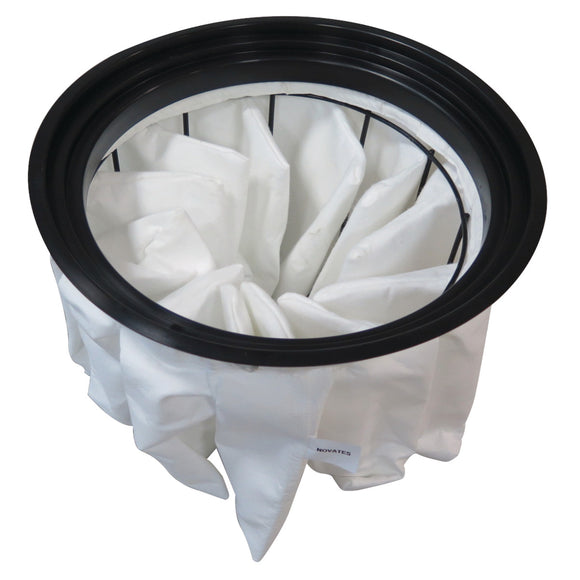 Pocket filter exhaust air