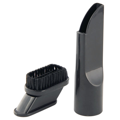 Flat nozzle with brush attachment