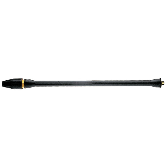 Coated lance with rotating nozzle