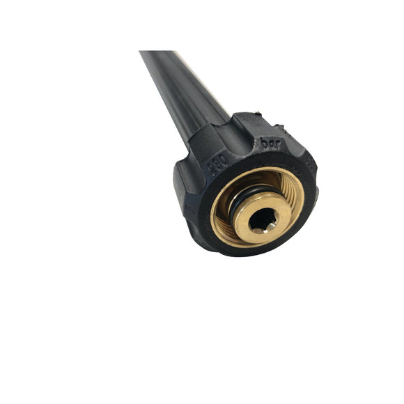Lance extension for rotating professional cleaning brush
