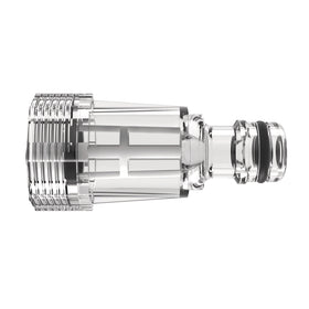 Water connection set with filter