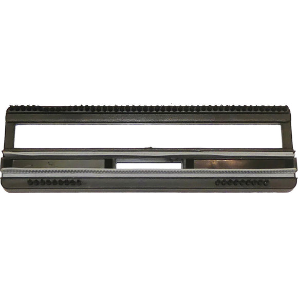 Frame with bristles and rubber wiper for multipurpose nozzle