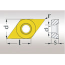 HM replacement inserts ISO DCMT070204-1