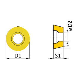 HM replacement inserts ISO RNMM1003MO