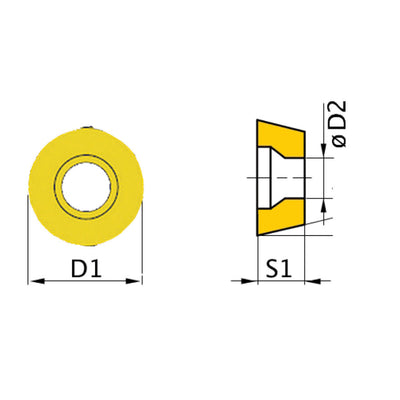 HM replacement inserts ISO RNMM1003MO